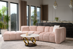 Wygięta sofa nierozkładana klasy premium