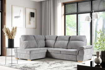 Bardzo komfortowy narożnik z wysokim oparciem