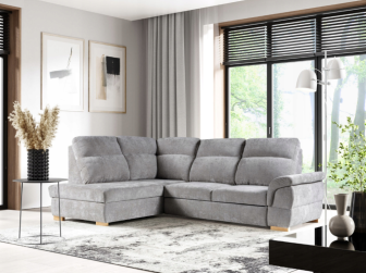 Bardzo komfortowy narożnik z wysokim oparciem