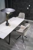 Duży stół rozkładany biały marmur 160-220 VITORINO 4