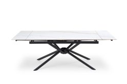 Duży stół rozkładany biały marmur 160-220 VITORINO 7