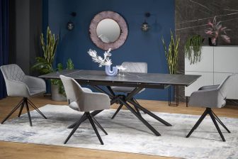 Elegancki stół do jadalni czarny marmur