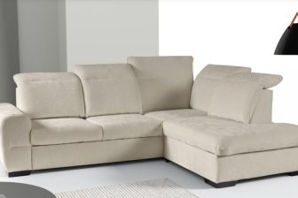 Ergonomiczny narożnik z funkcją spania codziennego z oparciem z dwóch stron