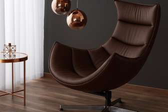Fotel w kolorze czekoladowym
