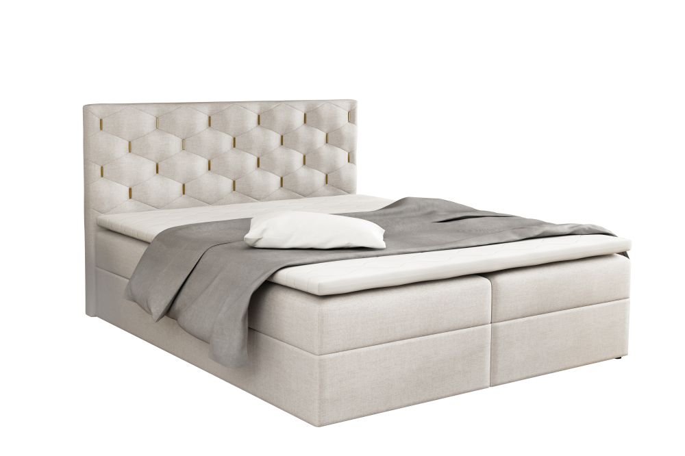 Łóżko kontynentalne z materacem kieszeniowym 180x200 DUBAJ 1