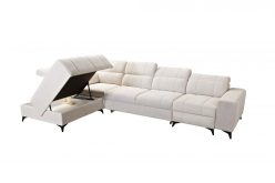 Narożnik z elektrycznymi gadżetami i funkcją spania DOLCE 11 MIX 10