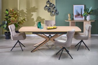 Stół rozkładany z nogami typu pająk