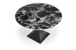 Okrągły stół z czarnym marmurowym blatem 120 MANUEL 5