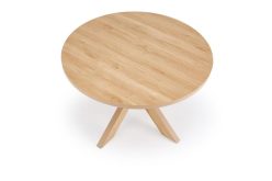 Okrągły stół z melaminy na grubych nogach 120 MORUS 2