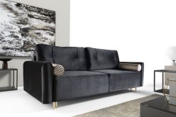 Kanapa do salonu w s tylu glamour z funkcją spania