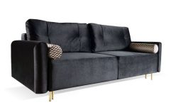 Rozkładana kanapa do salonu w stylu glamour VERDE 2