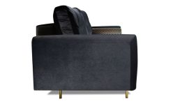 Rozkładana kanapa do salonu w stylu glamour VERDE 6