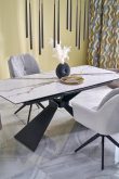 Rozkładany stół z połyskiem biały marmur 180-230 LUCIANO 6