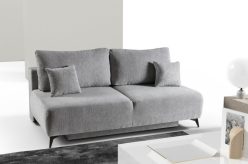 Szara sofa bez bocznych oparć