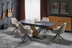 Zjawiskowy stół rozkładany marmurowy