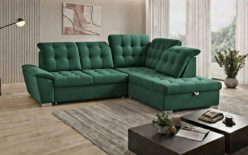 Ciemny estetyczny narożnik z funkcją spania