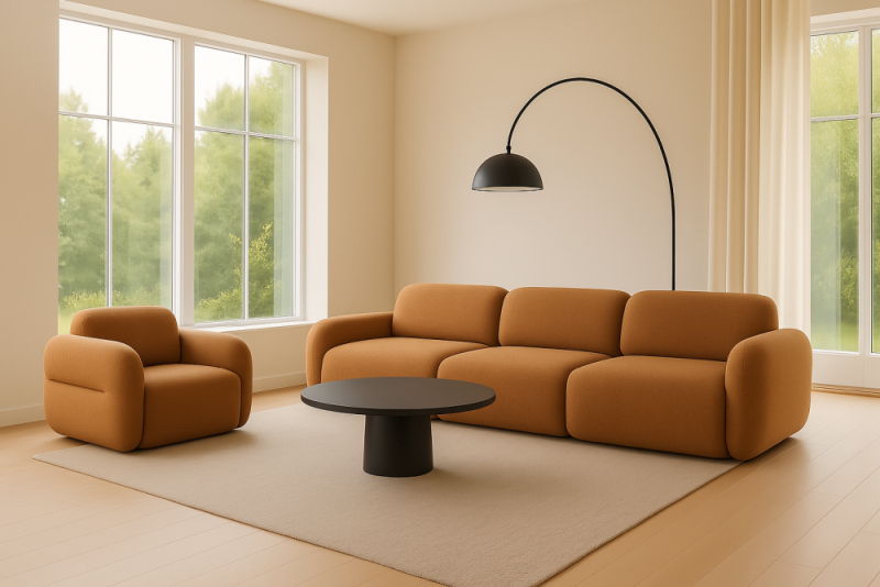 Fotel herbaciany do salonu