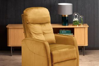 Wygodny fotel kolor herbaty