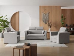 Kolekcja mebli do salonu z funkcją spania na wózku