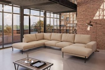 Nowoczesny narożnik U w stylu loftowym