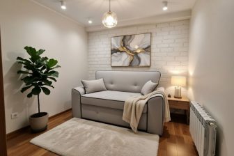 Nowoczesna amerykanka trzyosobowa rozkładana do spania codziennego