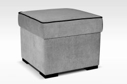 Pufa kwadrat z lamówką ze chowkiem