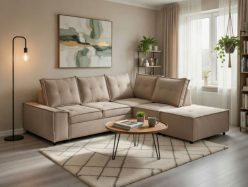 Rozkładna sofa rogowa dla architektów wnętrz