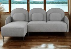 Szara jasna rogówka z chydymi podłokietnikami