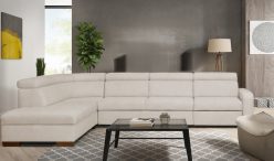 Narożnik z zaokrąglonym rogiem z funkcją spania