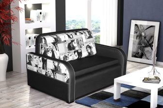 Sofa na wózku z materacem rozkładana do przodu