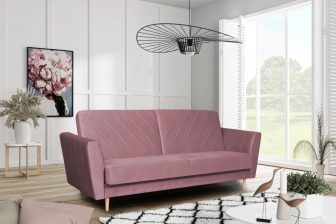 Szara wersalka na nóżkach vintage