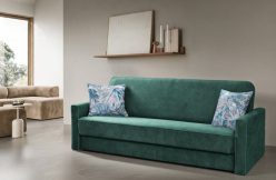 Szara wersalka rozkładana do pokoju