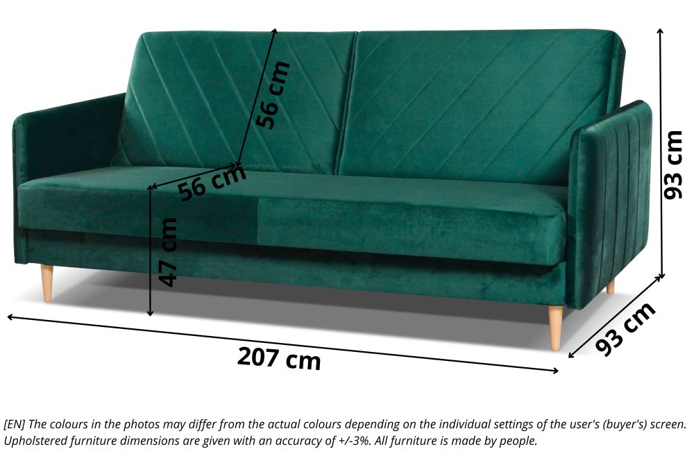Wersalka z wąskimi bokami BARI 5