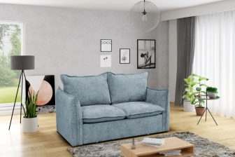 Wypoczynek dwuosobowy z funkcją spania codziennego i pojemnikiem