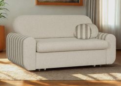 Bardzo ładna sofa rozkładana do przodu na wózku