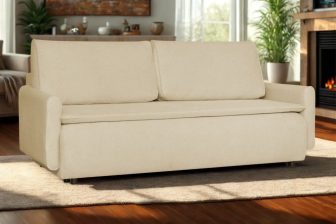 Kanapa z topperem do spania codziennego