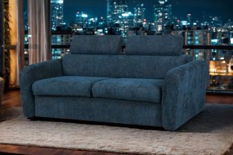 Luksusowa sofa ze stelażem włoskim do codziennego spania