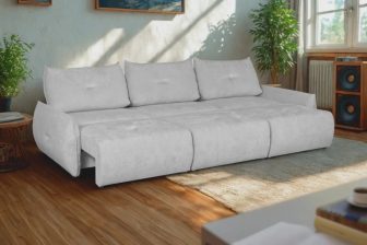 Nowoczesna sofa modułowa z szerokim i długim spaniem