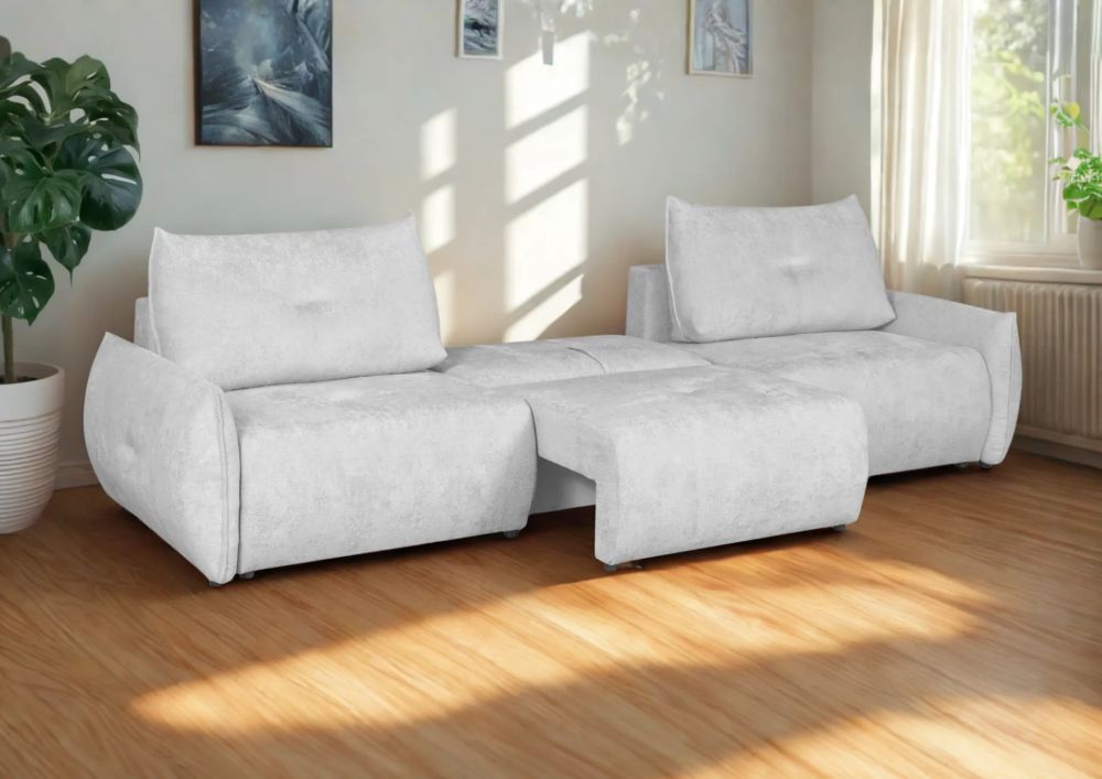 Sofa modułowa z długą powierzchnią spania