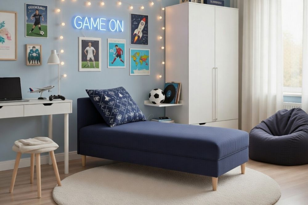 Tani tapczan łóżko jednoosobowe ALFA 1