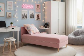 Tani tapczan dla dziewczynki jednoosobowy