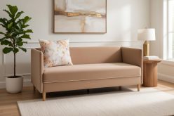 Komfortowy tapczan z oaprciem i wygodnym materacem