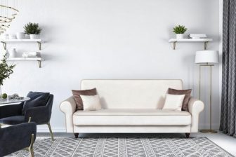 Wersalka w stylu brytyjskim rozkładana do spania